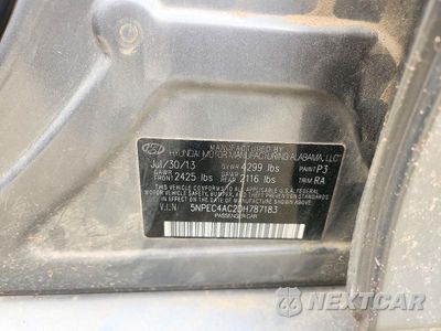 Zdjęcie 12 z 12 samochodu: 2013 HYUNDAI SONATA SE VIN:5NPEC4AC2DH787183 - miniatura