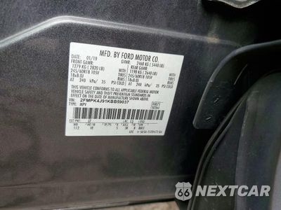Zdjęcie 12 z 12 samochodu: 2019 FORD EDGE SEL VIN:2FMPK4J91KBB59037 - miniatura