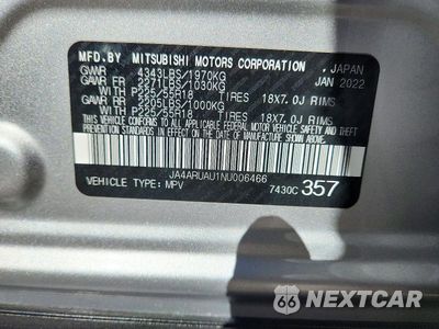 Zdjęcie 14 z 14 samochodu: 2022 MITSUBISHI OUTLANDER SPORT ES VIN:JA4ARUAU1NU006466 - miniatura