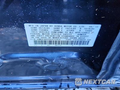 Zdjęcie 12 z 12 samochodu: 2013 HONDA FIT VIN:JHMGE8H35DC010426 - miniatura