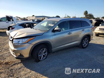 2014 TOYOTA HIGHLANDER XLE 5TDKKRFH1ES036014 - główne zdjęcie licytacji z USA - miniatura