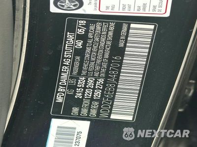 Zdjęcie 14 z 14 samochodu: 2018 MERCEDES-BENZ E 43 4MATIC AMG VIN:WDDZF6EB8JA487016 - miniatura