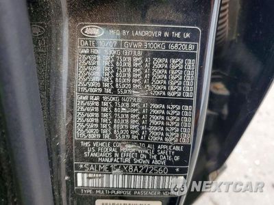 Zdjęcie 13 z 13 samochodu: 2008 LAND ROVER RANGE ROVER HSE VIN:SALME154X8A272560 - miniatura