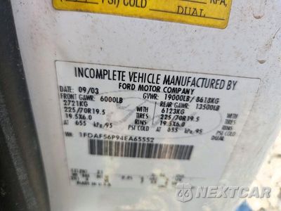 Zdjęcie 12 z 12 samochodu: 2004 FORD F550 SUPER DUTY VIN:1FDAF56P94EA65552 - miniatura