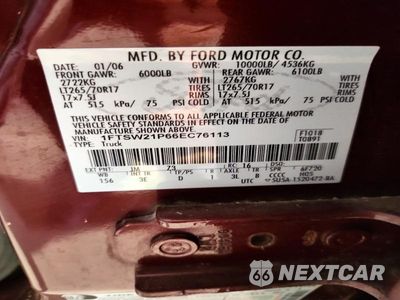 Zdjęcie 12 z 12 samochodu: 2006 FORD F250 SUPER DUTY VIN:1FTSW21P66EC76113 - miniatura