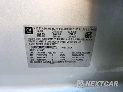 Zdjęcie 12 z 12 samochodu: 2017 CHEVROLET SILVERADO C1500 LT VIN:3GCPCREC3HG405628 - miniatura