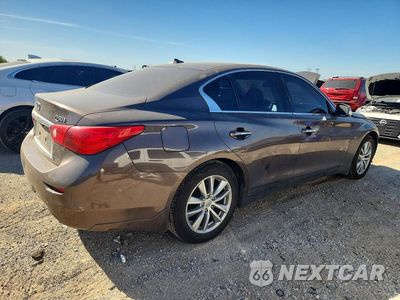 Trzecie zdjęcie samochodu z tyłu: 2014 INFINITI Q50 BASE VIN:JN1BV7AR5EM692890 - miniatura