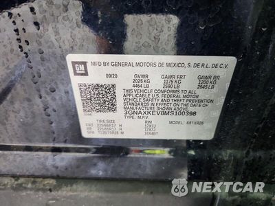 Zdjęcie 13 z 13 samochodu: 2021 CHEVROLET EQUINOX LT VIN:3GNAXKEV8MS100398 - miniatura