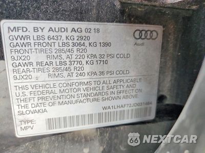 Zdjęcie 14 z 14 samochodu: 2018 AUDI Q7 PREMIUM PLUS VIN:WA1LHAF72JD031464 - miniatura