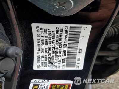 Zdjęcie 12 z 12 samochodu: 2008 HONDA CIVIC LX VIN:1HGFA16568L011404 - miniatura