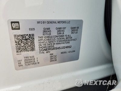 Zdjęcie 13 z 13 samochodu: 2025 CHEVROLET TRAVERSE LT VIN:1GNERGRS4SJ224952 - miniatura