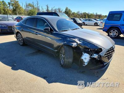 Czwarte zdjęcie samochodu z boku: 2021 HYUNDAI SONATA LIMITED VIN:5NPEH4J25MH110427 - miniatura