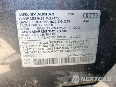 Zdjęcie 13 z 13 samochodu: 2020 AUDI Q5 PREMIUM PLUS VIN:WA1BNAFYXL2069004 - miniatura