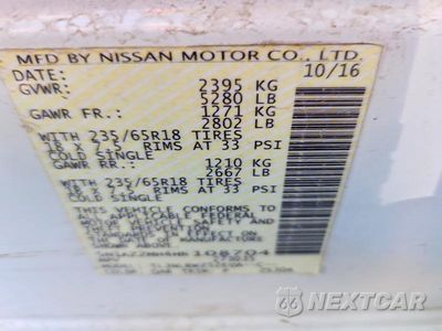 Zdjęcie 13 z 13 samochodu: 2017 NISSAN MURANO SL VIN:5N1AZ2MH4HN108704 - miniatura