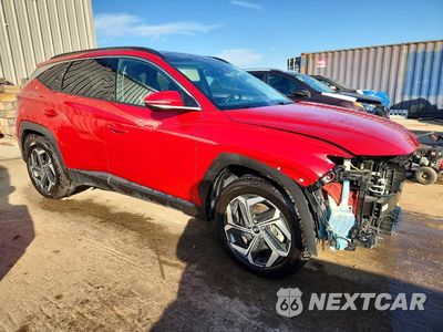 Czwarte zdjęcie samochodu z boku: 2022 HYUNDAI TUCSON LIMITED VIN:5NMJECAE2NH150605 - miniatura