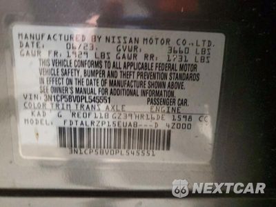 Zdjęcie 13 z 13 samochodu: 2023 NISSAN KICKS S VIN:3N1CP5BV0PL545551 - miniatura