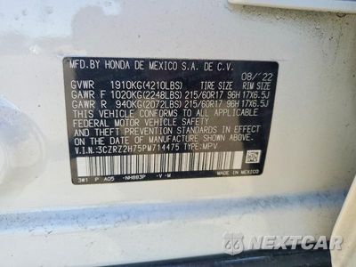 Zdjęcie 13 z 13 samochodu: 2023 HONDA HR-V EXL VIN:3CZRZ2H75PM714475 - miniatura