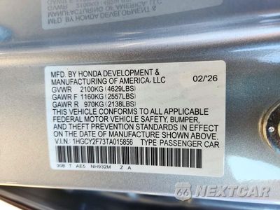 Zdjęcie 12 z 12 samochodu: 2026 HONDA ACCORD HYBRID SPORT VIN:1HGCY2F73TA015856 - miniatura