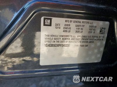 Zdjęcie 13 z 13 samochodu: 2015 BUICK LACROSSE VIN:1G4GB5G38FF246236 - miniatura