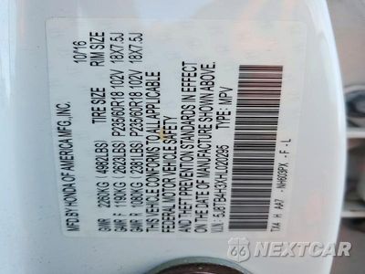 Zdjęcie 14 z 14 samochodu: 2017 ACURA RDX VIN:5J8TB4H3XHL020295 - miniatura