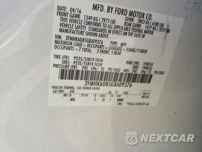 Zdjęcie 13 z 13 samochodu: 2016 FORD FLEX LIMITED VIN:2FMHK6D85GBA09376 - miniatura