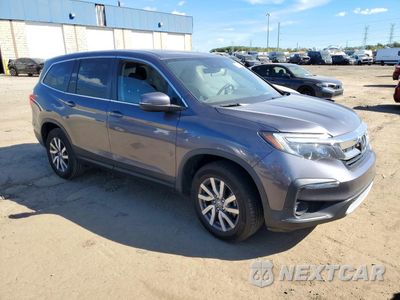 Czwarte zdjęcie samochodu z boku: 2021 HONDA PILOT EXL VIN:5FNYF6H55MB098213 - miniatura