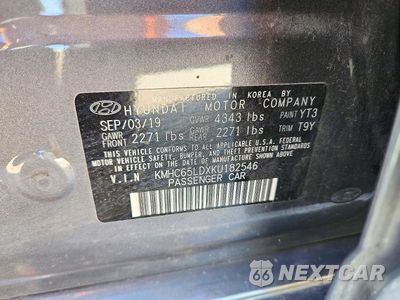 Zdjęcie 13 z 13 samochodu: 2019 HYUNDAI IONIQ PLUG-IN HYBRID BASE VIN:KMHC65LDXKU182546 - miniatura