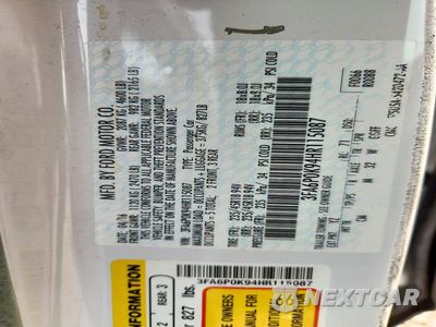 Zdjęcie 12 z 12 samochodu: 2017 FORD FUSION TITANIUM VIN:3FA6P0K94HR115087 - miniatura