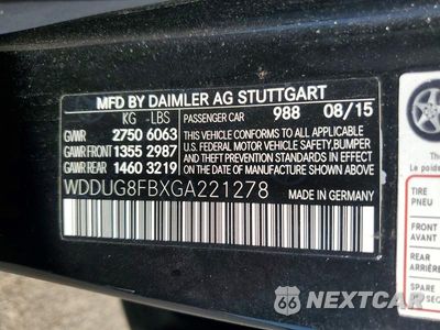 Zdjęcie 12 z 12 samochodu: 2016 MERCEDES-BENZ S 550 4MATIC VIN:WDDUG8FBXGA221278 - miniatura