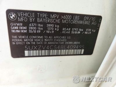 Zdjęcie 12 z 12 samochodu: 2011 BMW X5 XDRIVE35I VIN:5UXZV4C54BL409495 - miniatura