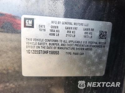Zdjęcie 12 z 12 samochodu: 2017 CHEVROLET MALIBU LT VIN:1G1ZE5ST0HF158093 - miniatura