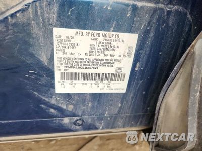 Zdjęcie 13 z 13 samochodu: 2020 FORD EDGE SEL VIN:2FMPK4J92LBA67629 - miniatura