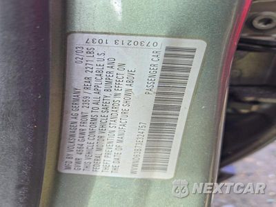 Zdjęcie 12 z 12 samochodu: 2003 VOLKSWAGEN PASSAT GL VIN:WVWND63B73E324757 - miniatura