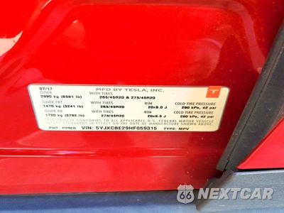 Zdjęcie 13 z 13 samochodu: 2017 TESLA MODEL X VIN:5YJXCBE29HF059315 - miniatura