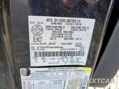 Zdjęcie 13 z 13 samochodu: 2014 FORD F150 SUPERCREW VIN:1FTFW1EF0EFB89149 - miniatura
