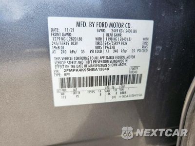 Zdjęcie 12 z 12 samochodu: 2022 FORD EDGE TITANIUM VIN:2FMPK4K95NBA15848 - miniatura