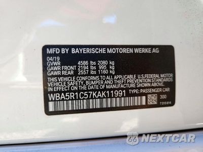 Zdjęcie 13 z 13 samochodu: 2019 BMW 330I VIN:WBA5R1C57KAK11991 - miniatura