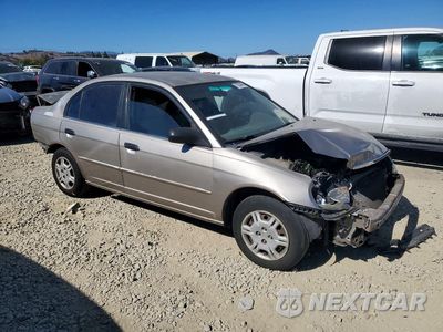 Czwarte zdjęcie samochodu z boku: 2001 HONDA CIVIC LX VIN:2HGES165X1H560129 - miniatura