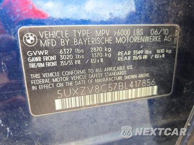 Zdjęcie 13 z 13 samochodu: 2011 BMW X5 XDRIVE50I VIN:5UXZV8C57BL417856 - miniatura