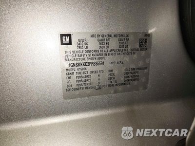 Zdjęcie 13 z 13 samochodu: 2015 CHEVROLET SUBURBAN K1500 LTZ VIN:1GNSKKKC2FR635691 - miniatura