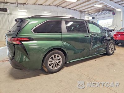 Trzecie zdjęcie samochodu z tyłu: 2021 TOYOTA SIENNA XLE VIN:5TDYSKFC5MS036652 - miniatura