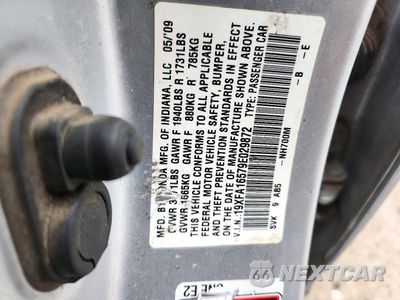 Zdjęcie 12 z 12 samochodu: 2009 HONDA CIVIC LX VIN:19XFA16579E029872 - miniatura