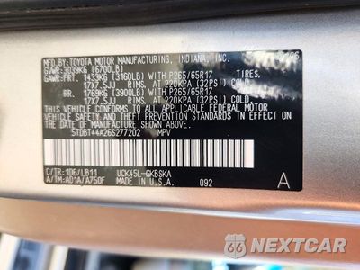 Zdjęcie 13 z 13 samochodu: 2006 TOYOTA SEQUOIA SR5 VIN:5TDBT44A26S277202 - miniatura