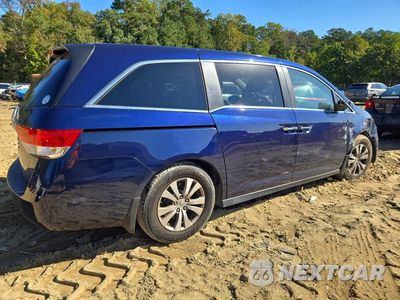 Trzecie zdjęcie samochodu z tyłu: 2016 HONDA ODYSSEY EXL VIN:5FNRL5H66GB078928 - miniatura