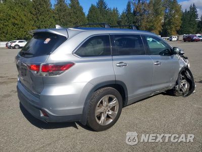 Trzecie zdjęcie samochodu z tyłu: 2015 TOYOTA HIGHLANDER LIMITED PLATINUM VIN:5TDDKRFHXFS197245 - miniatura