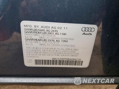 Zdjęcie 13 z 13 samochodu: 2011 AUDI Q5 PREMIUM PLUS VIN:WA1LFAFPXBA086236 - miniatura
