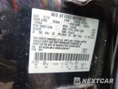 Zdjęcie 13 z 13 samochodu: 2011 FORD EDGE LIMITED VIN:2FMDK4KC3BBA28947 - miniatura