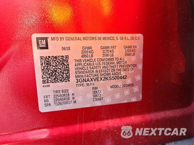 Zdjęcie 13 z 13 samochodu: 2019 CHEVROLET EQUINOX LT VIN:3GNAXVEX2KS500442 - miniatura