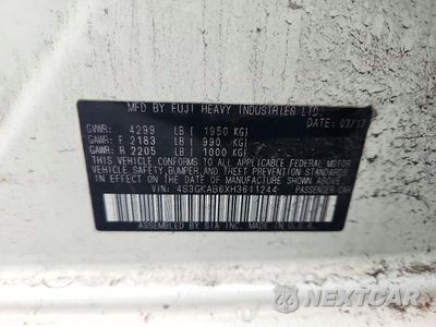 Zdjęcie 12 z 12 samochodu: 2017 SUBARU IMPREZA PREMIUM VIN:4S3GKAB6XH3611244 - miniatura
