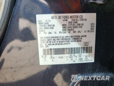 Zdjęcie 13 z 13 samochodu: 2013 LINCOLN MKX SELECT VIN:2LMDJ6JK9DBL61071 - miniatura